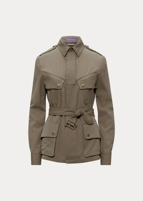 Women's Ralph Lauren Lydie Belted Canvas Jackets | 490617LAH